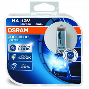 Лампа H4 12V 60-55W (P43t-38) COOL BLUE intens (DuoBox) 64193CBI_HCB OSRAM